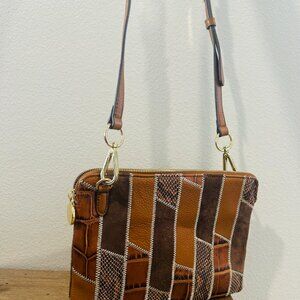 G.I.L.I. Handbags Brown Leather Crossbody